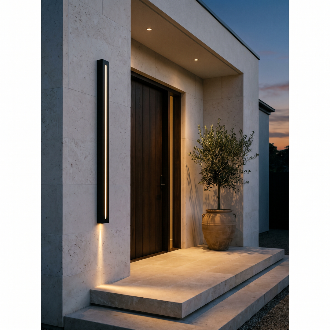 Minimalist Stainless Steel Outdoor Wall Light