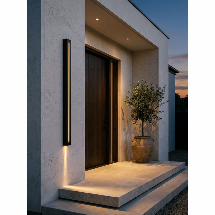 Minimalist Stainless Steel Outdoor Wall Light