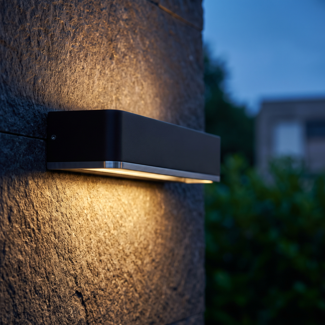 Cylinder Outdoor Wall Light - Stainless Steel