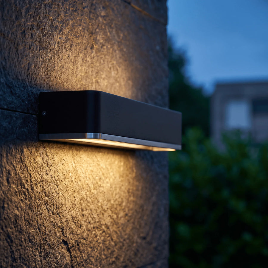 Cylinder Outdoor Wall Light - Stainless Steel