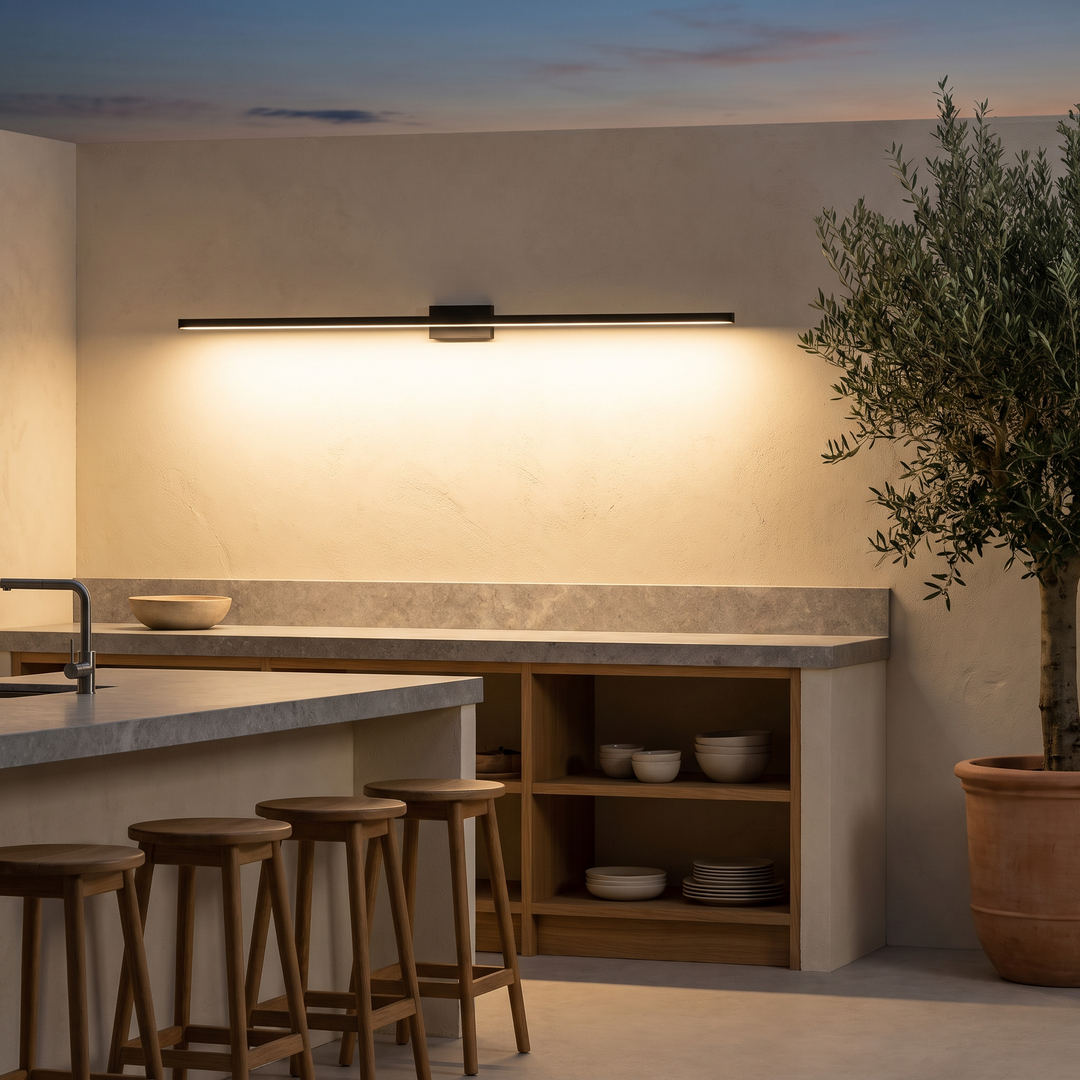 Cylinder Outdoor Wall Light - Stainless Steel