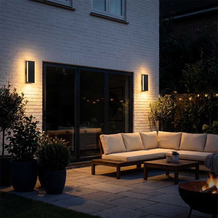 Square Outdoor Wall Light - Two Sizes