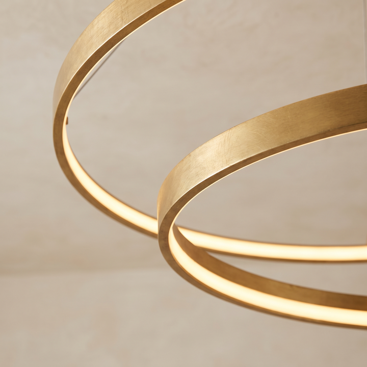 Multi-Ring Pendant Chandelier - Adjustable Drops
