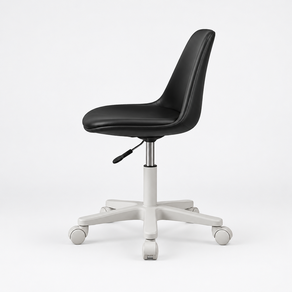 Orla Armless Swivel Desk Chair side view