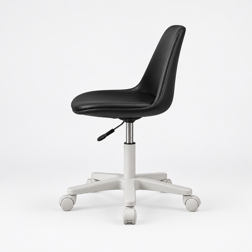 Orla Armless Swivel Desk Chair side view