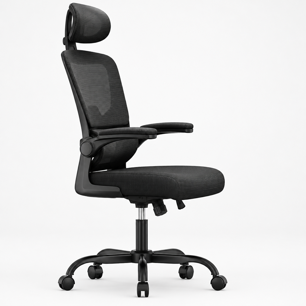 Rowan High-Back Mesh Office Chair side view