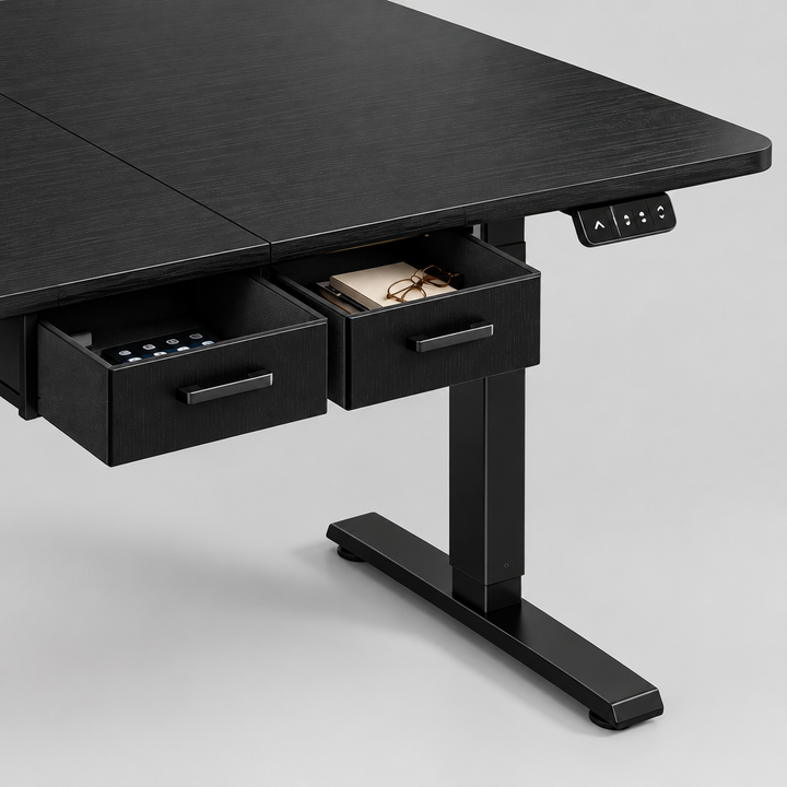 Electric Standing Desk with Power Outlets detail