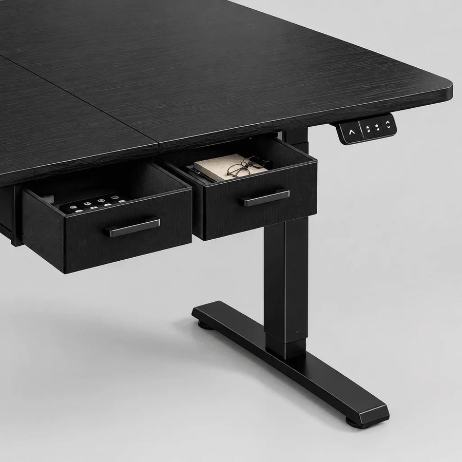 Electric Standing Desk with Power Outlets detail