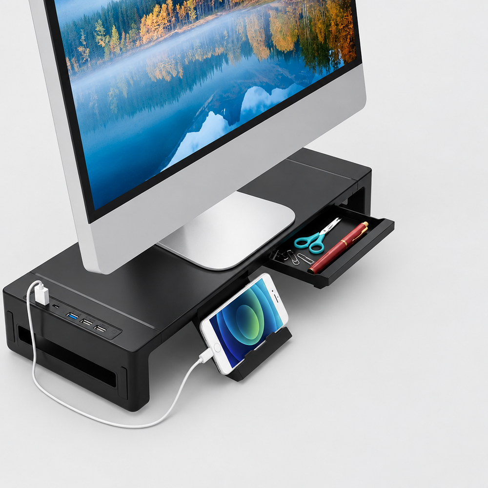 Foldable Monitor Stand Riser detail