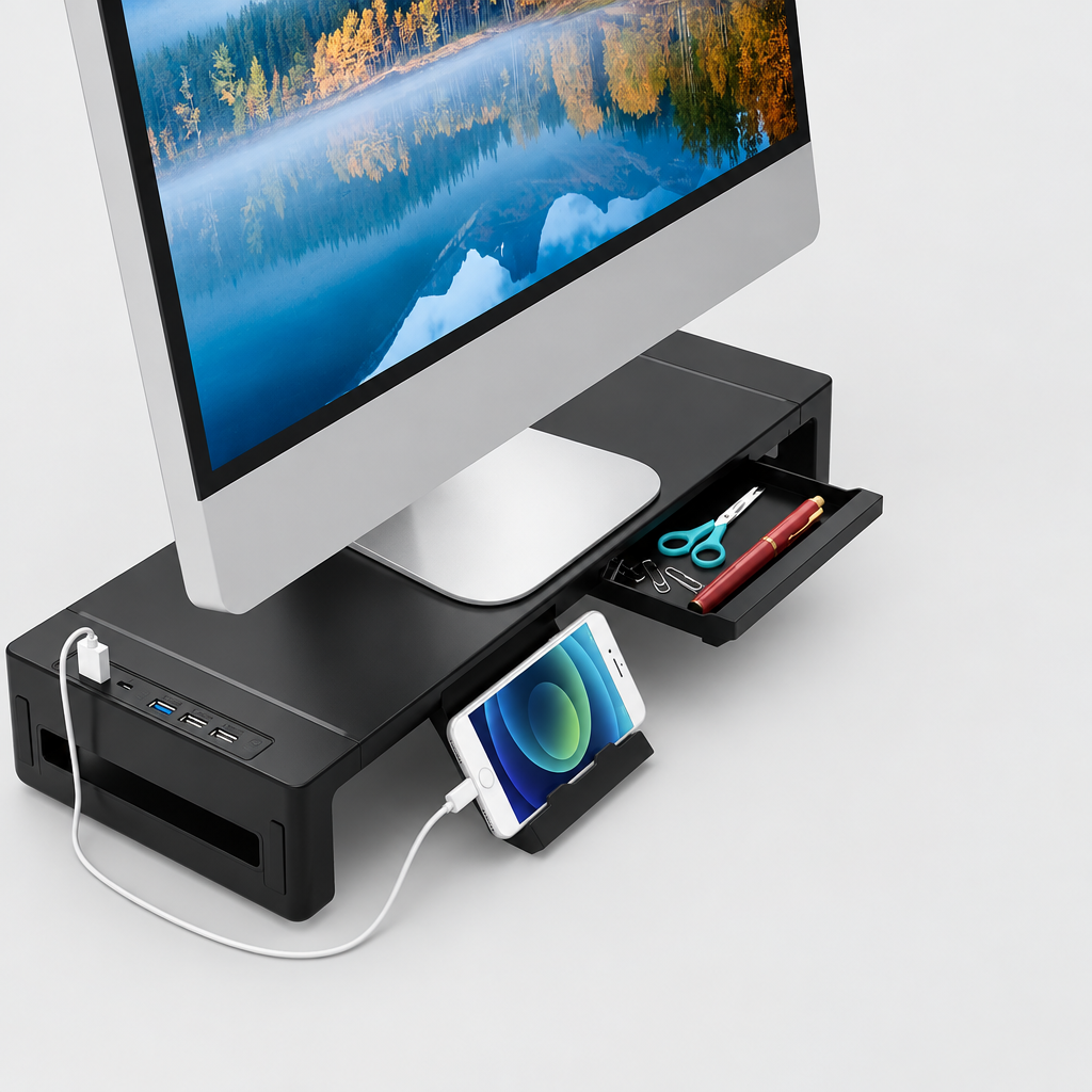 Foldable Monitor Stand Riser detail
