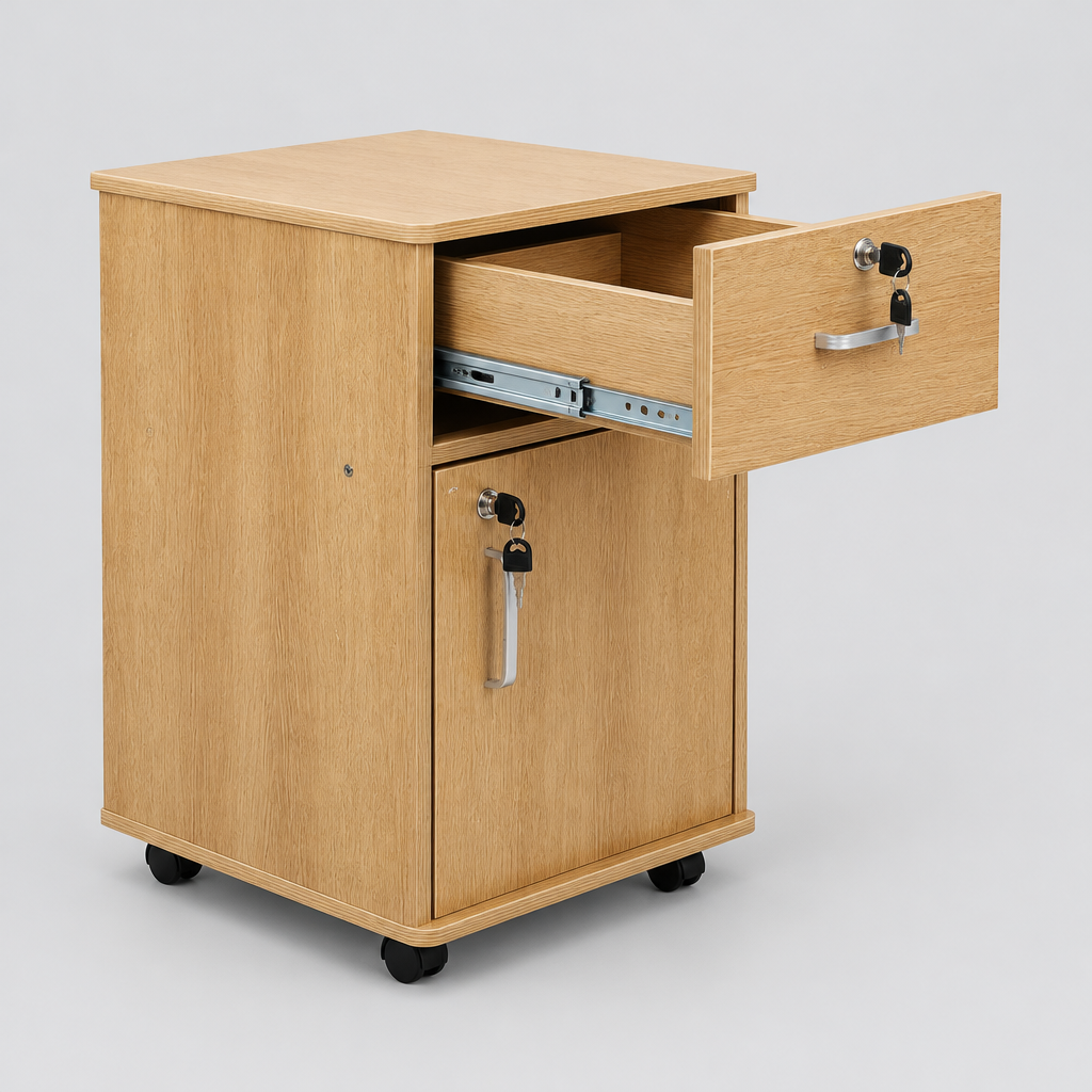 Mobile File Cabinet detail