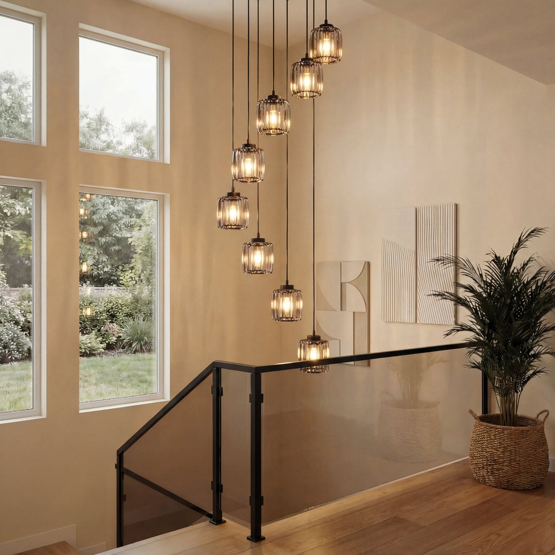Ida Crystal Staircase Chandelier