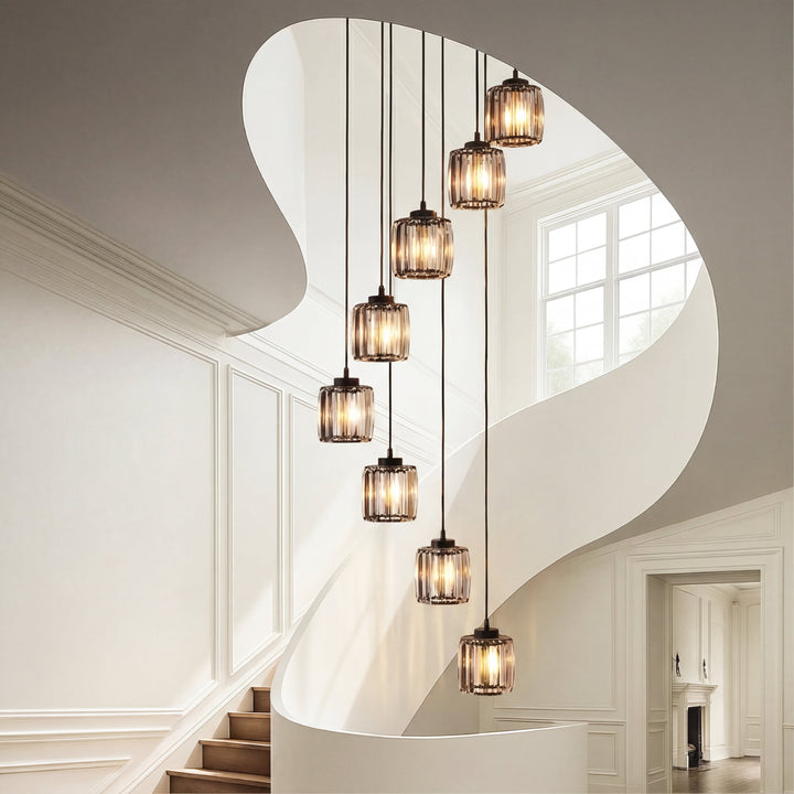 Ida Crystal Staircase Chandelier