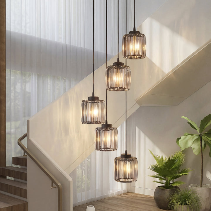 Ida Crystal Staircase Chandelier