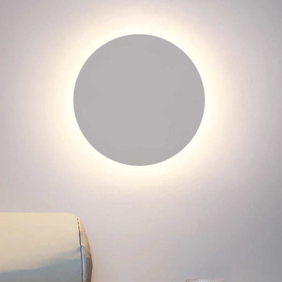 Halo Disc Outdoor Wall Light | Round or Square, Optional Sensor