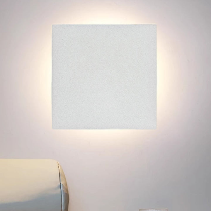 Halo Disc Outdoor Wall Light | Round or Square, Optional Sensor
