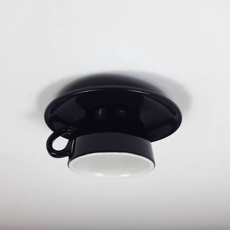 Ceramic Teacup Ceiling Light | Glossy, 11 Colours