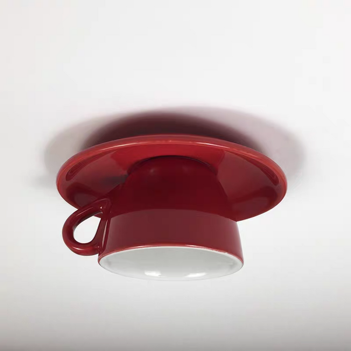 Ceramic Teacup Ceiling Light | Glossy, 11 Colours