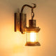 Industrial lantern wall light