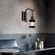 Industrial lantern wall light
