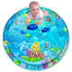 Inflatable tummy time water play mat