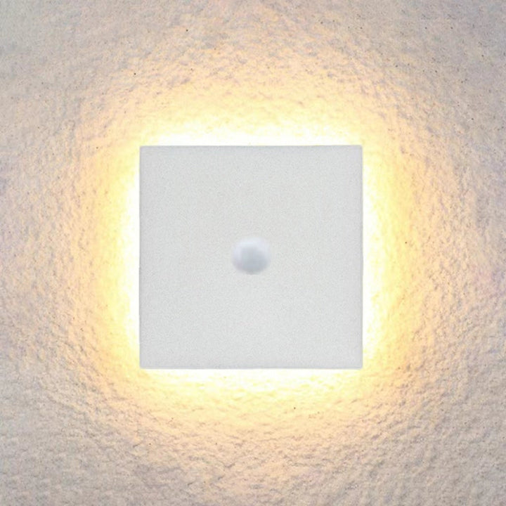 Halo Disc Outdoor Wall Light | Round or Square, Optional Sensor
