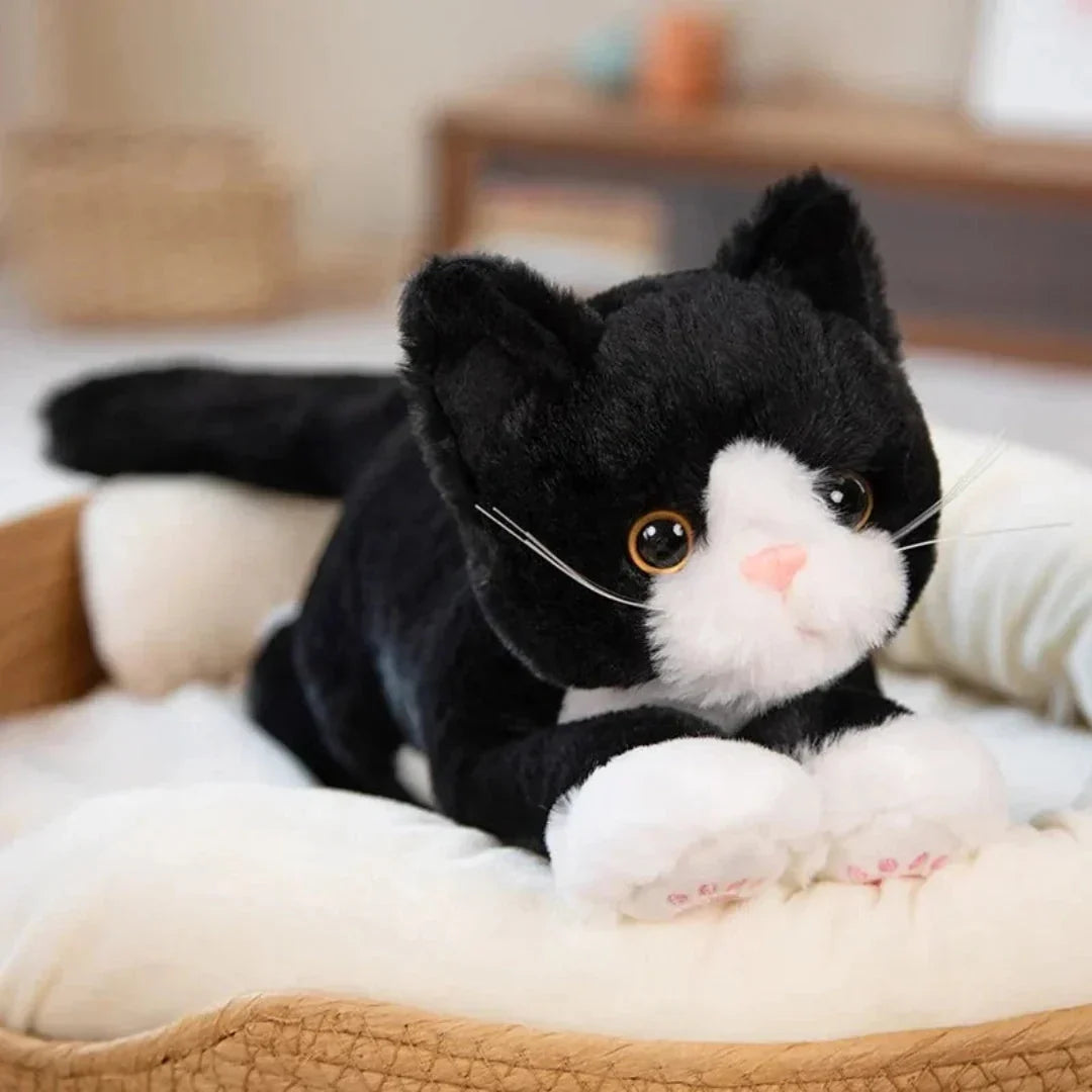 Large plush cat cuddle toy