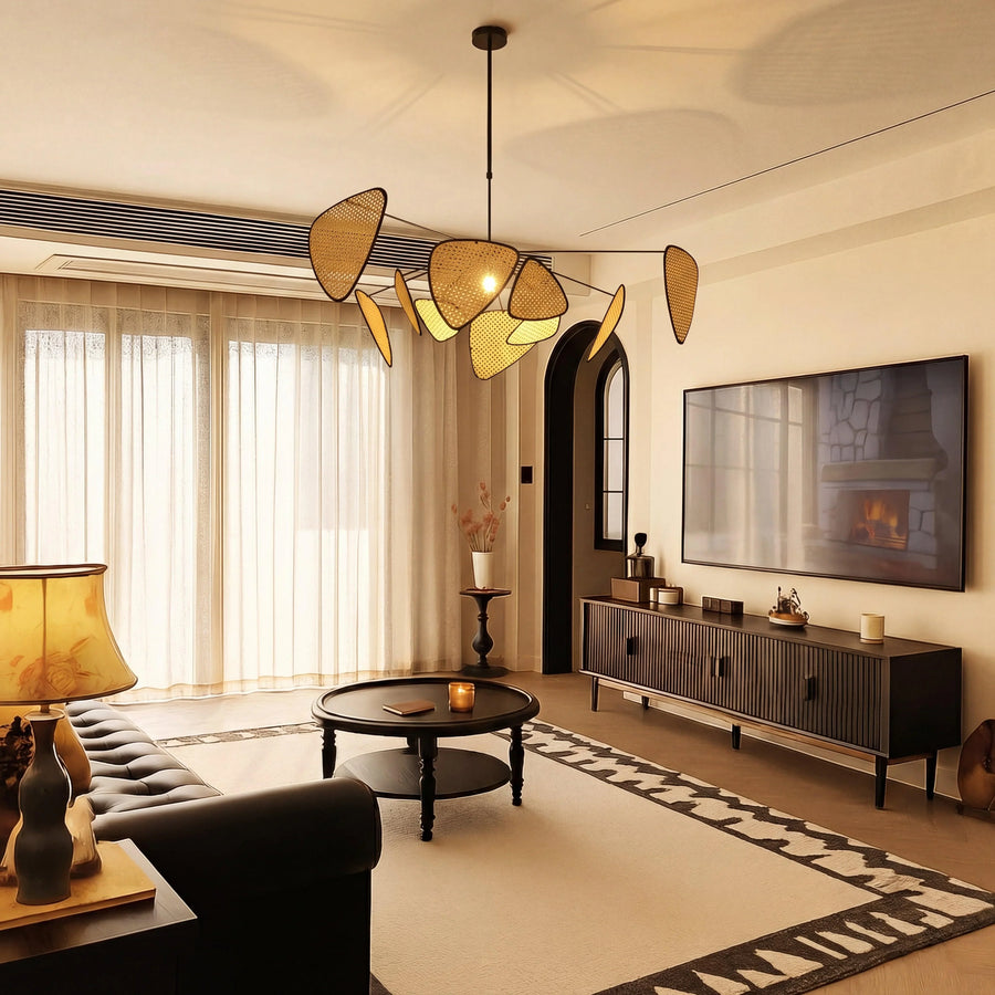 Bria's Rattan Pendant Light, view 3