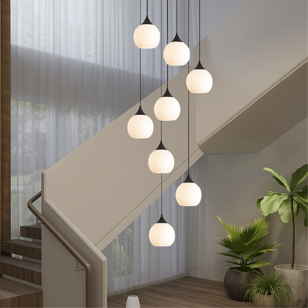 Gade's Villa Staircase Chandelier, view 5