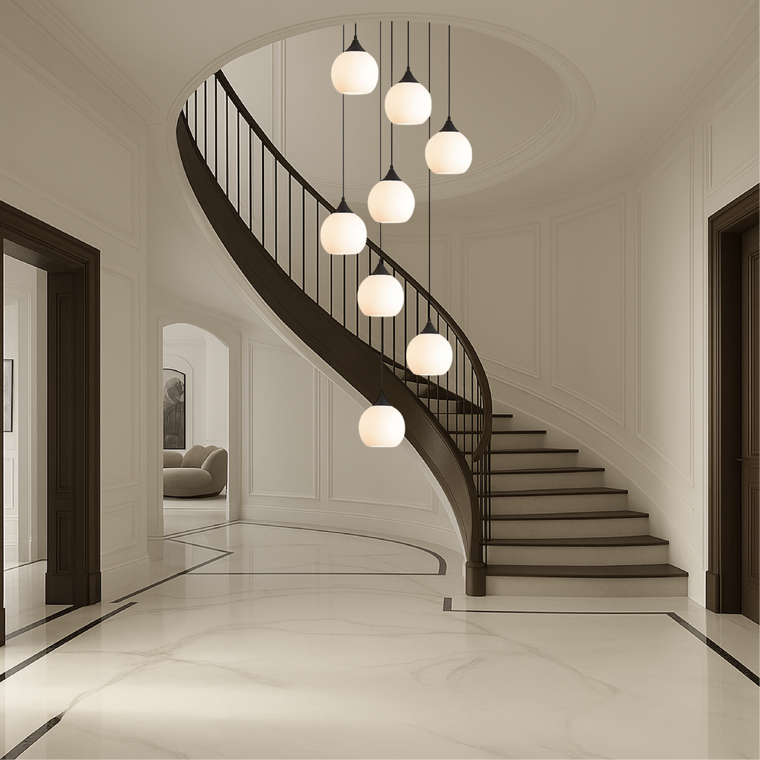 Gade's Villa Staircase Chandelier, view 7