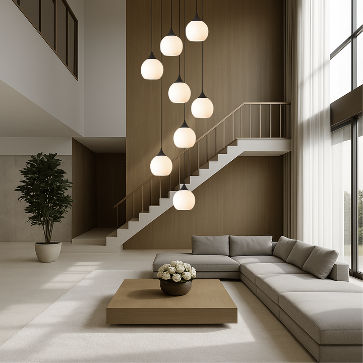 Gade's Villa Staircase Chandelier, view 9