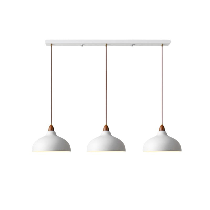 Kaly's Scandinavian Pendant Light in White, 3 Heads
