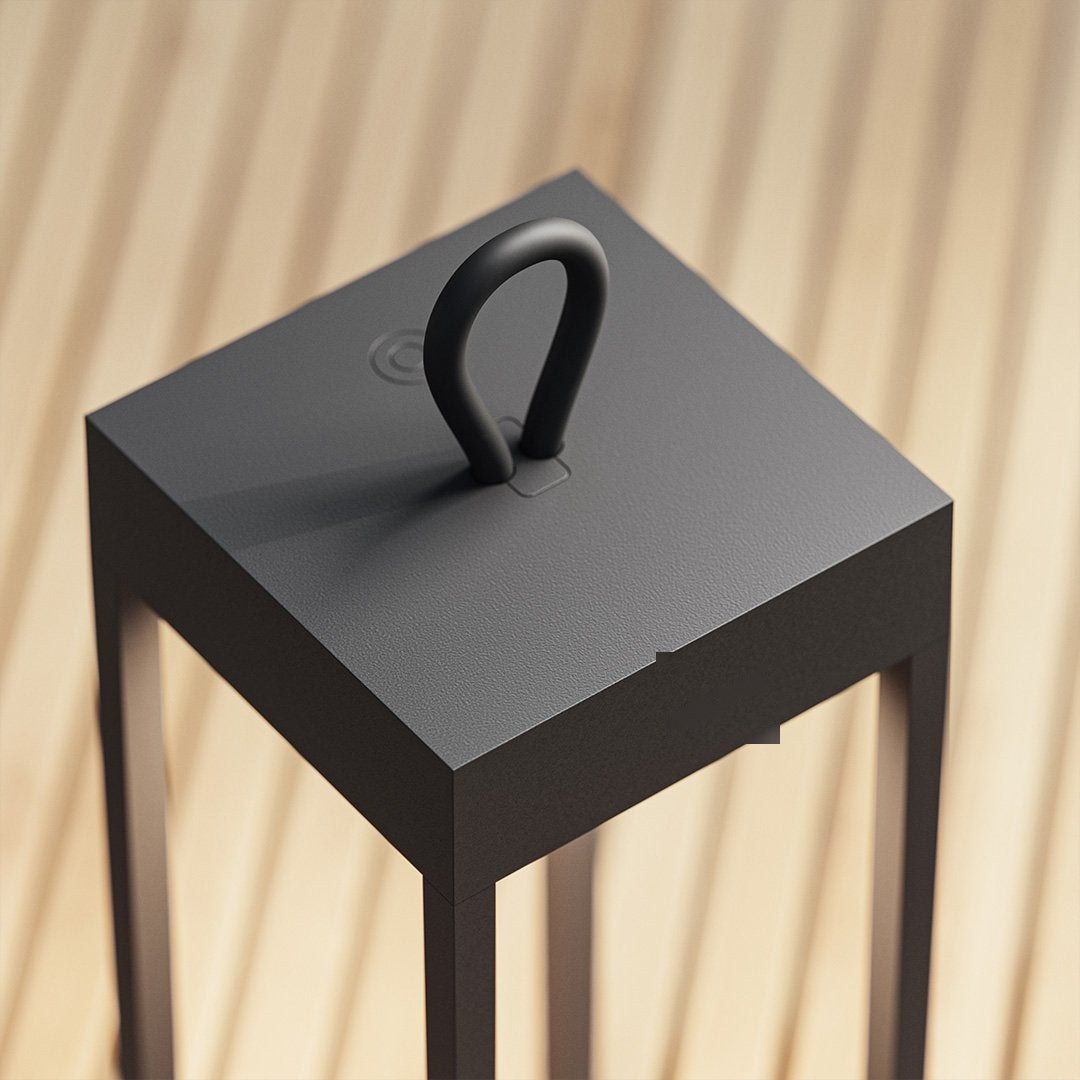 Nero Rechargeable Aluminium Table Lamp – handle detail