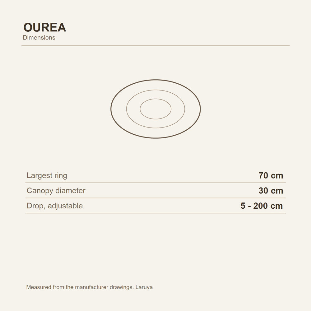 Ourea Three Ring Pendant Light