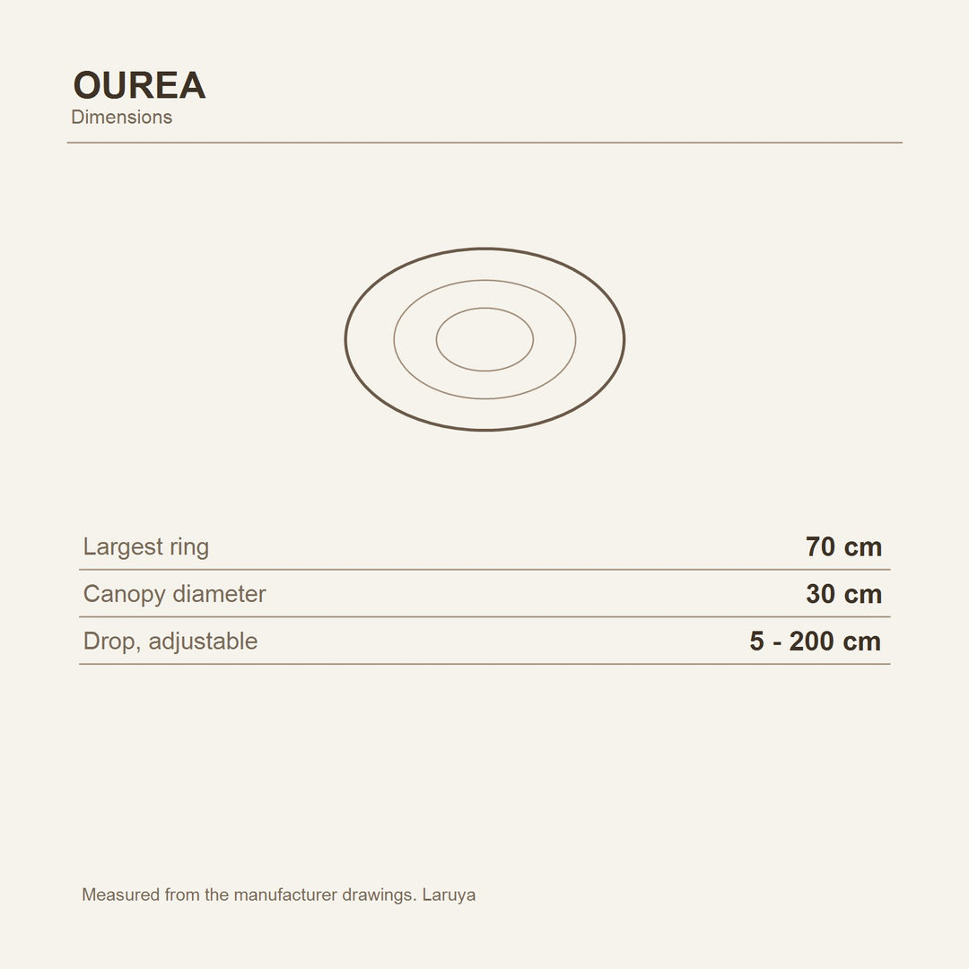 Ourea Three Ring Pendant Light