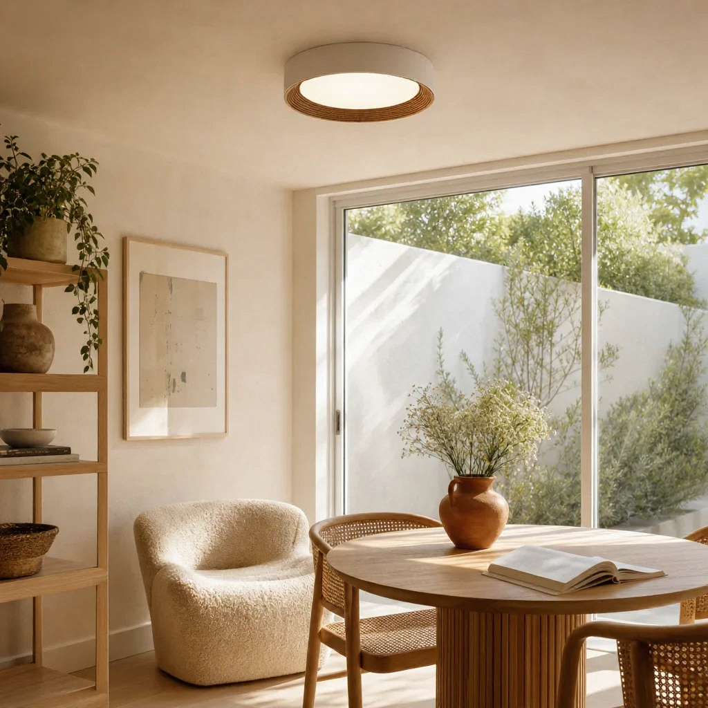 Remy Minimalist Round Flush Mount Ceiling Light
