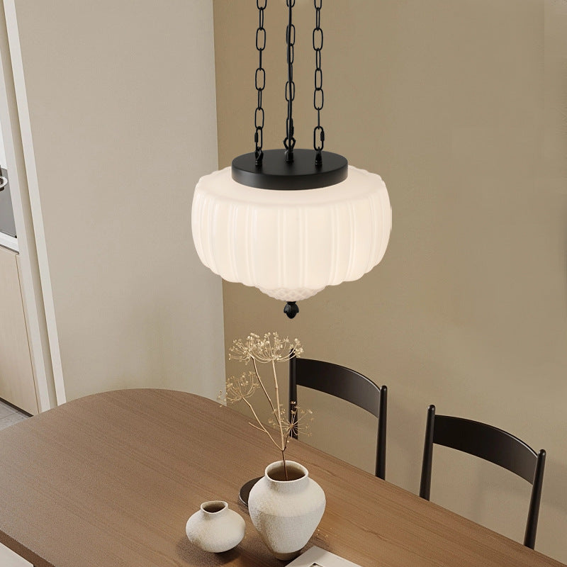 Vintage Milky White Pendant light, view 5