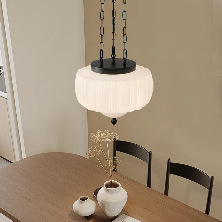 Vintage Milky White Pendant light, view 5