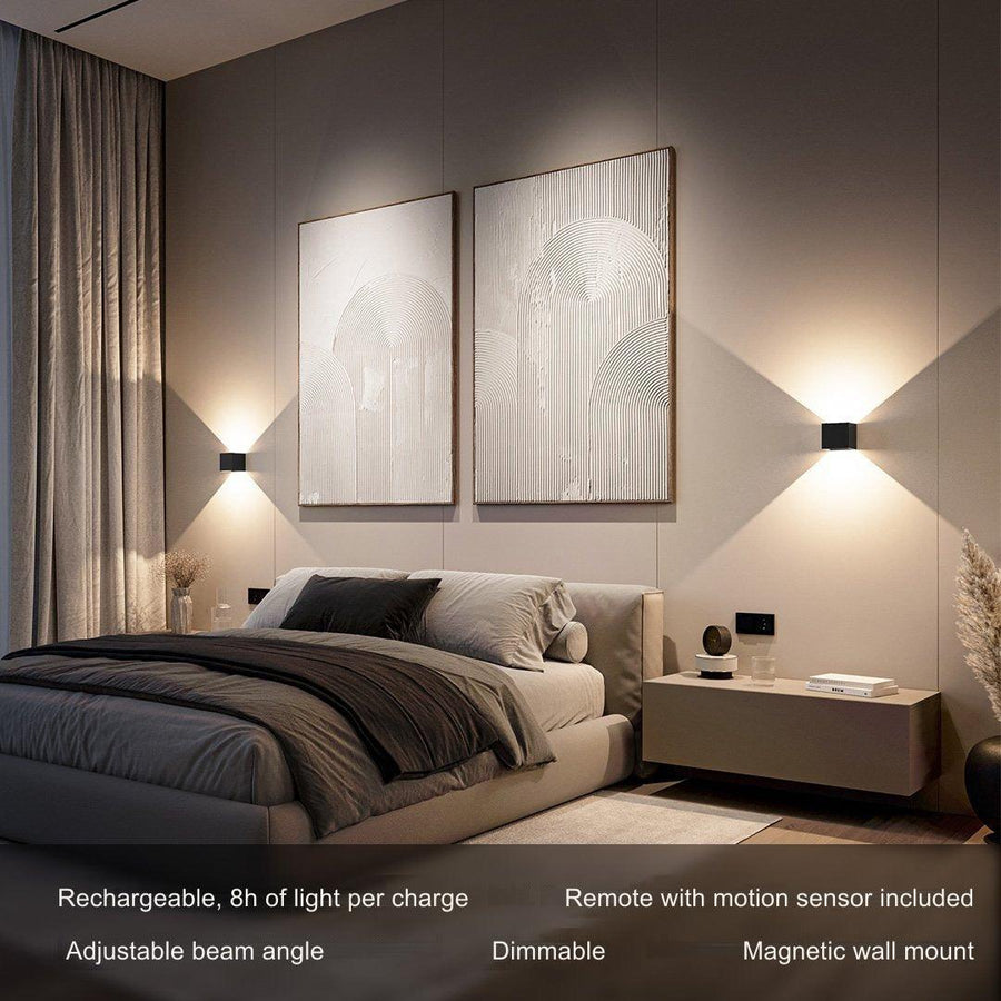 Xena Rechargeable Dimmable Aluminium Wall Light – key features