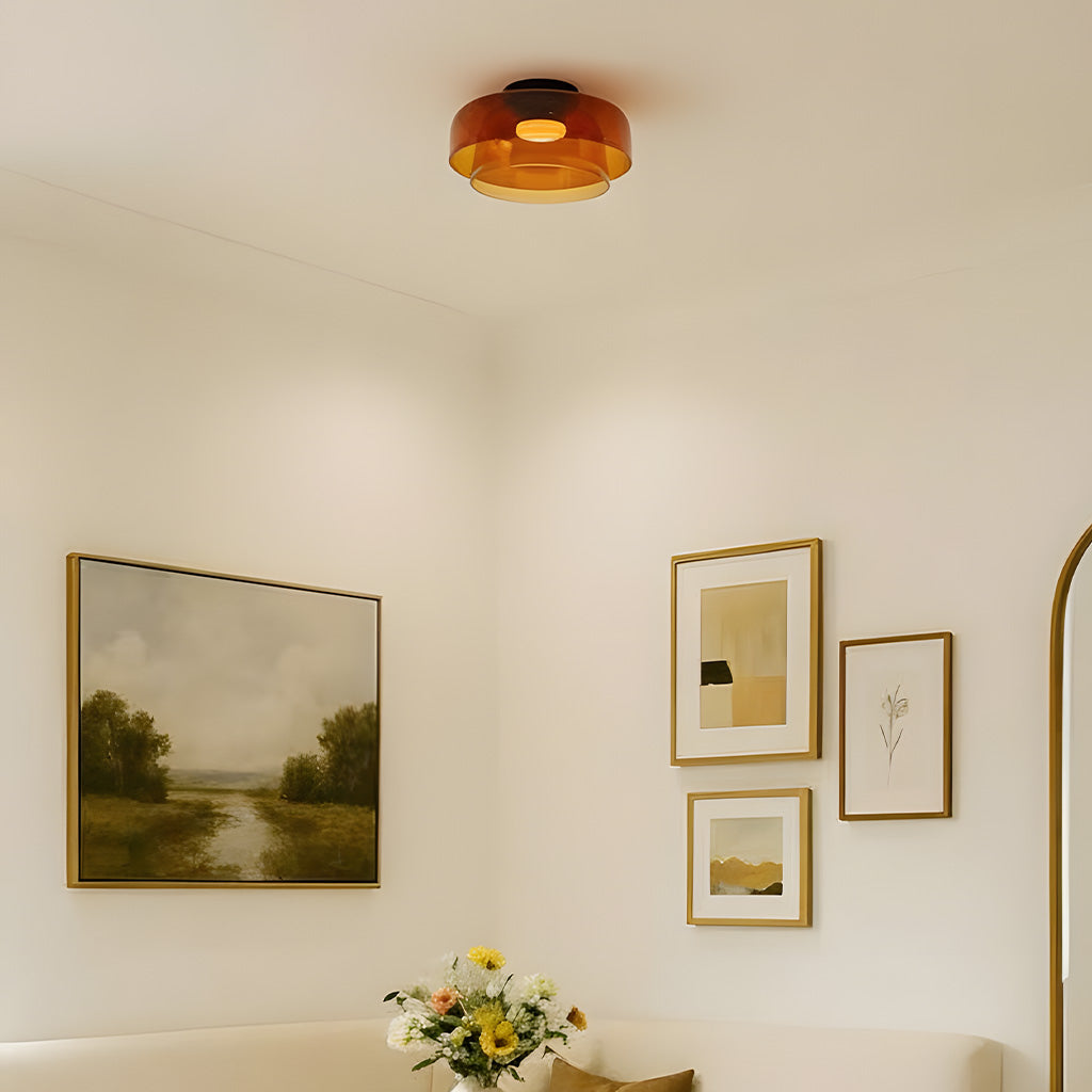 Layered Glass Ceiling Light