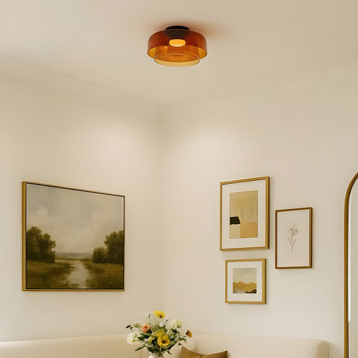 Layered Glass Ceiling Light
