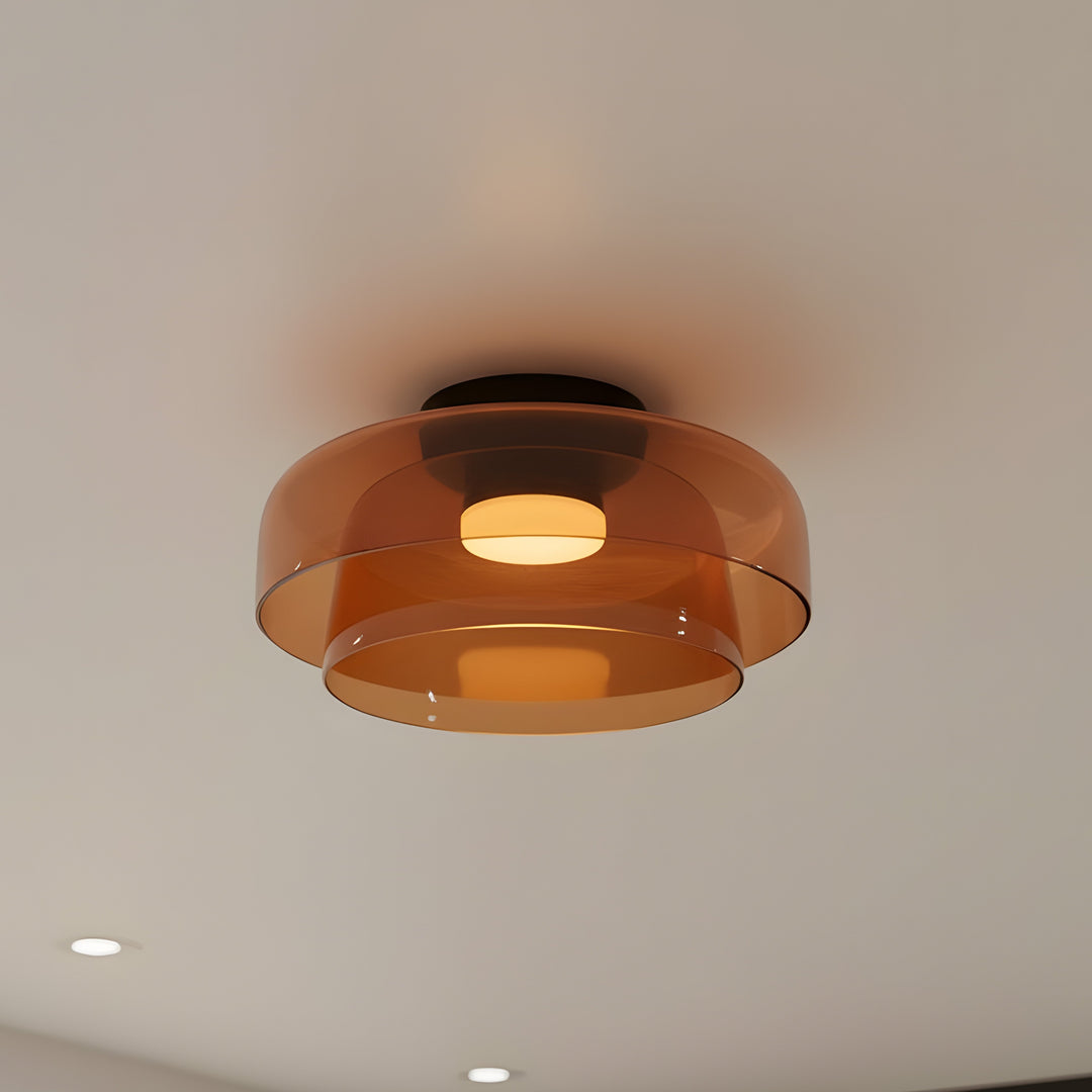 Layered Glass Ceiling Light