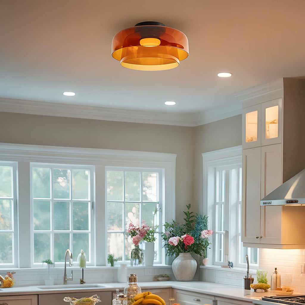 Layered Glass Ceiling Light