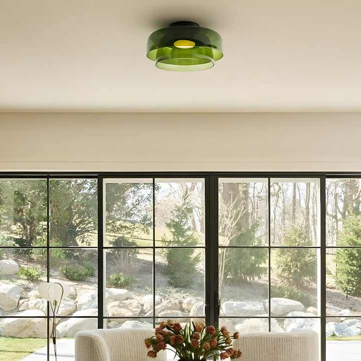 Layered Glass Ceiling Light