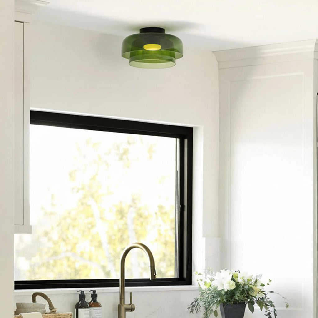 Layered Glass Ceiling Light