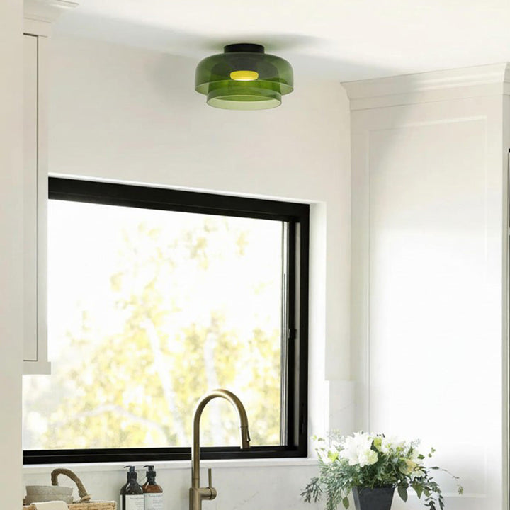 Layered Glass Ceiling Light