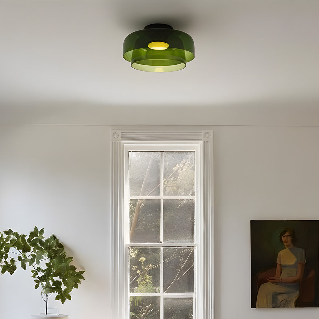 Layered Glass Ceiling Light