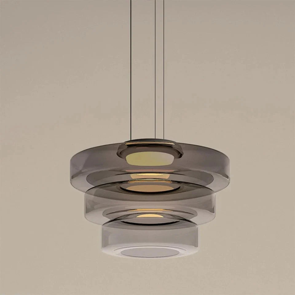 Layered Glass Pendant Light