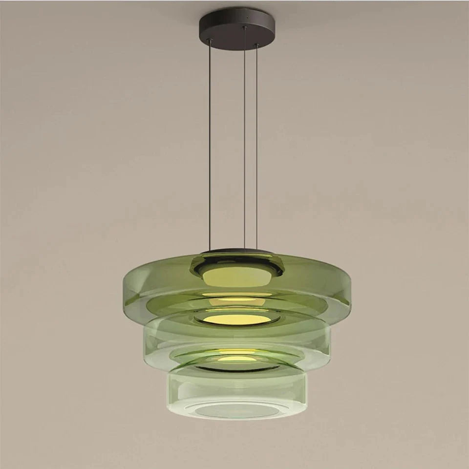 Layered Glass Pendant Light