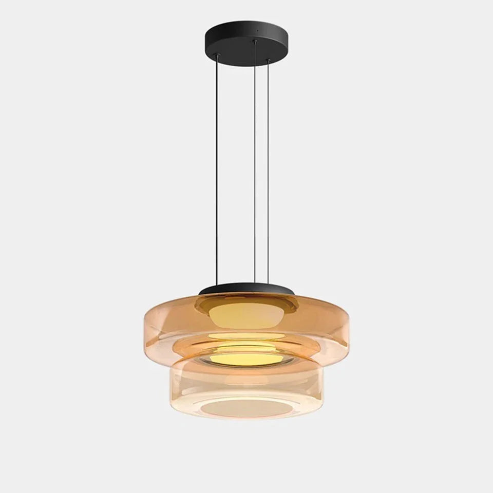Layered Glass Pendant Light